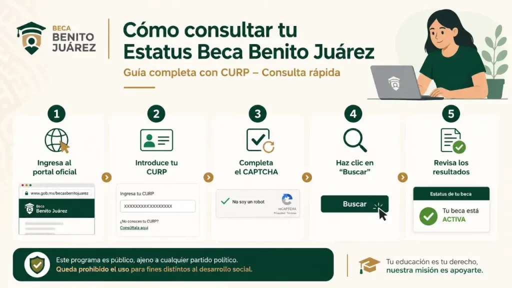 Cómo consultar tu Estatus Beca Benito Juárez